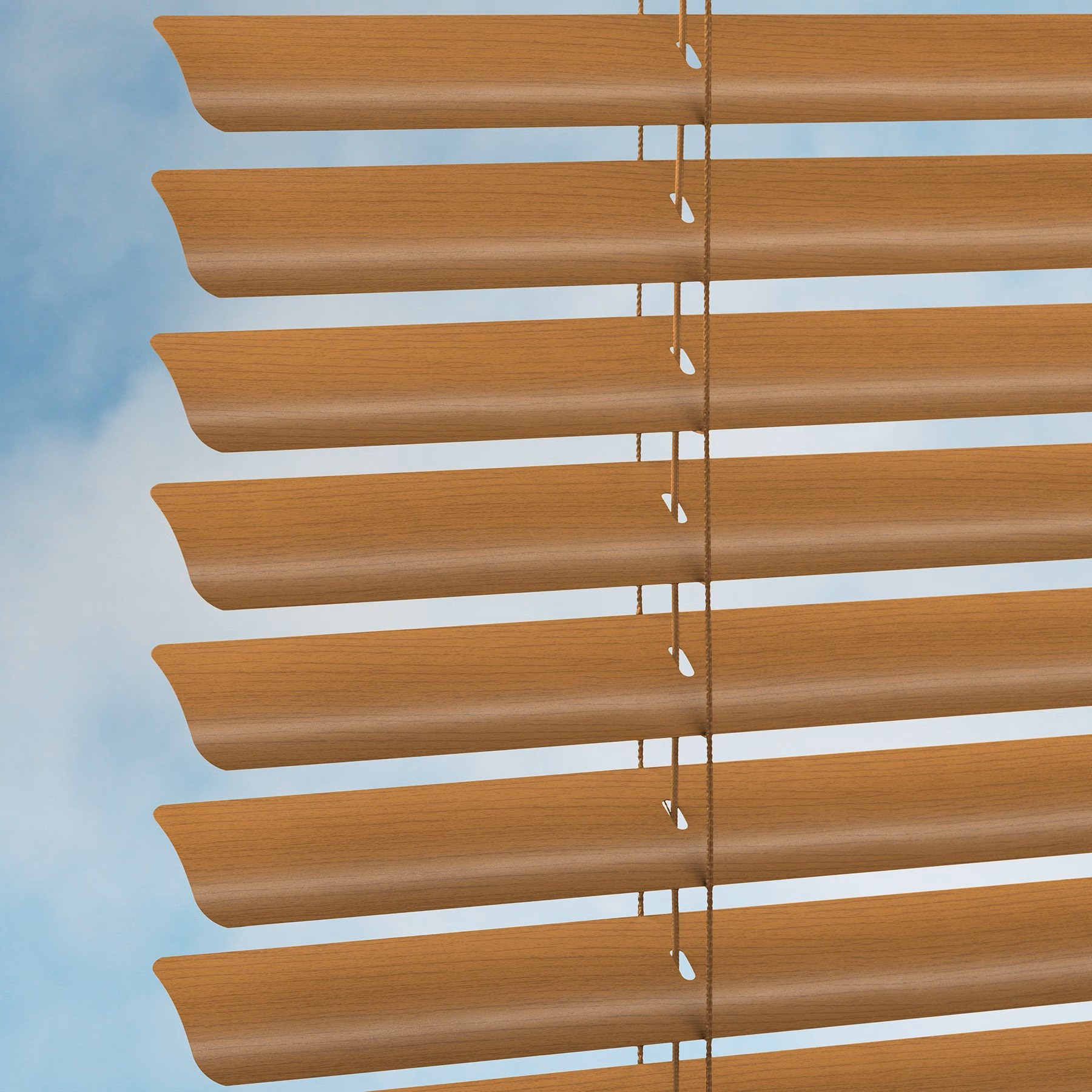 50mm Aluwood "Wood-Look" Venetian Blind - Oak