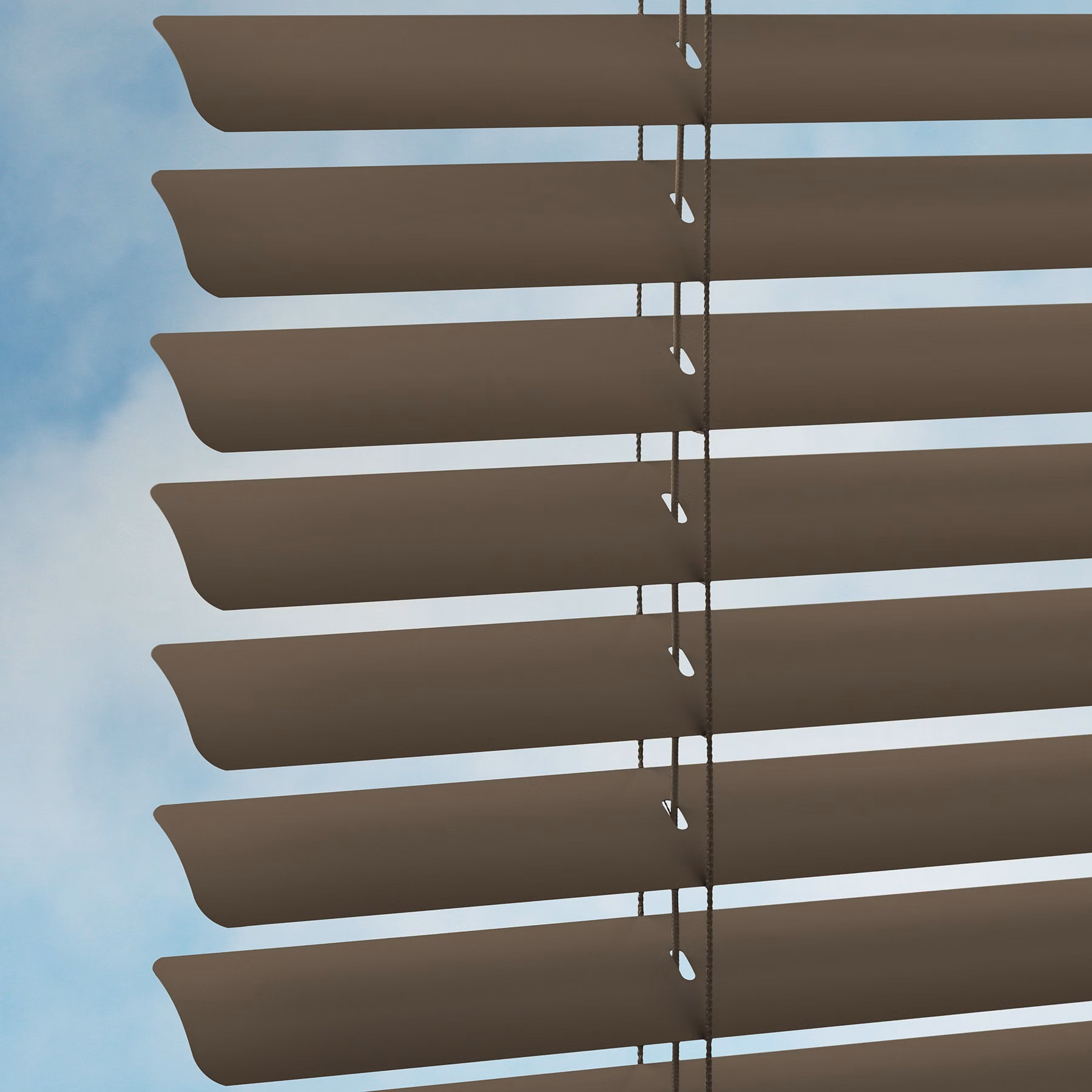 50mm Aluminium Venetian Blind - Dark Brown