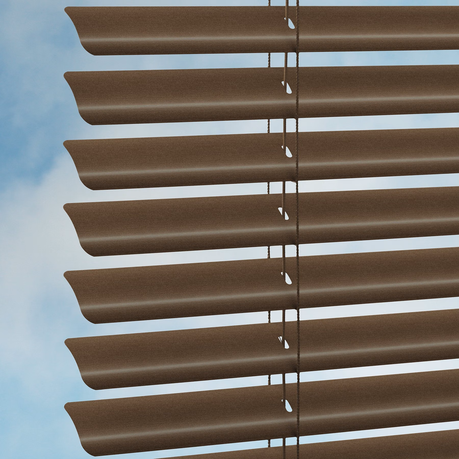 50mm Aluminium Venetian Blind - Brushed Shimmer Brown