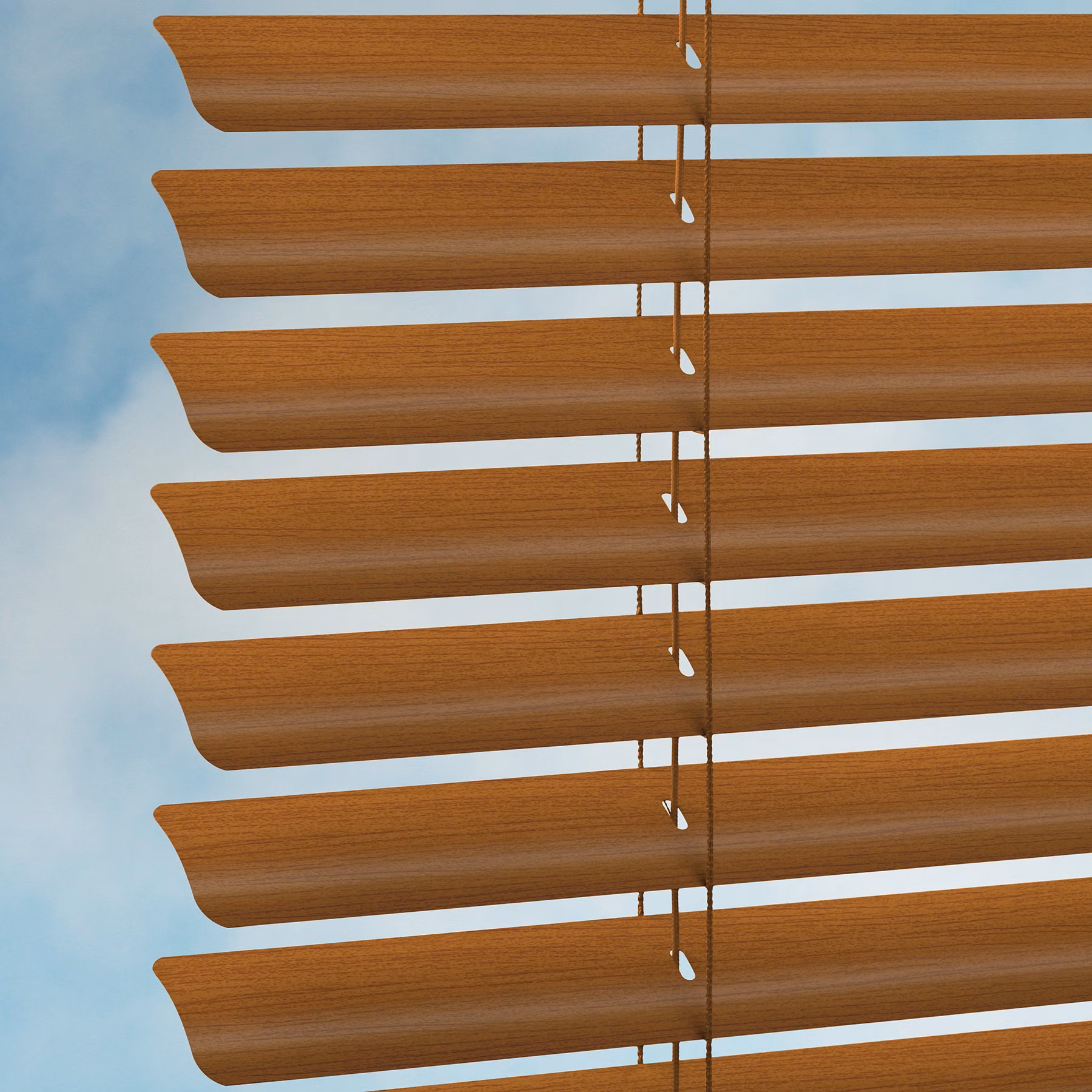 50mm Aluwood "Wood-Look" Venetian Blind - Walnut