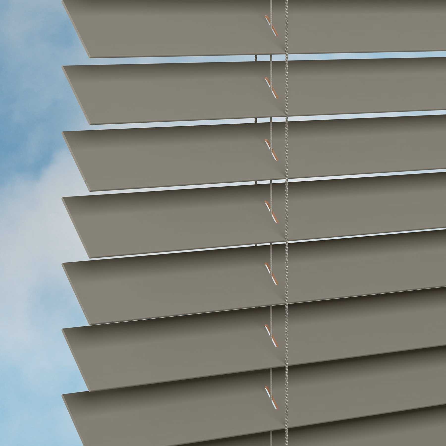 50mm Plaswood Venetian Blind - Timeless Cloud
