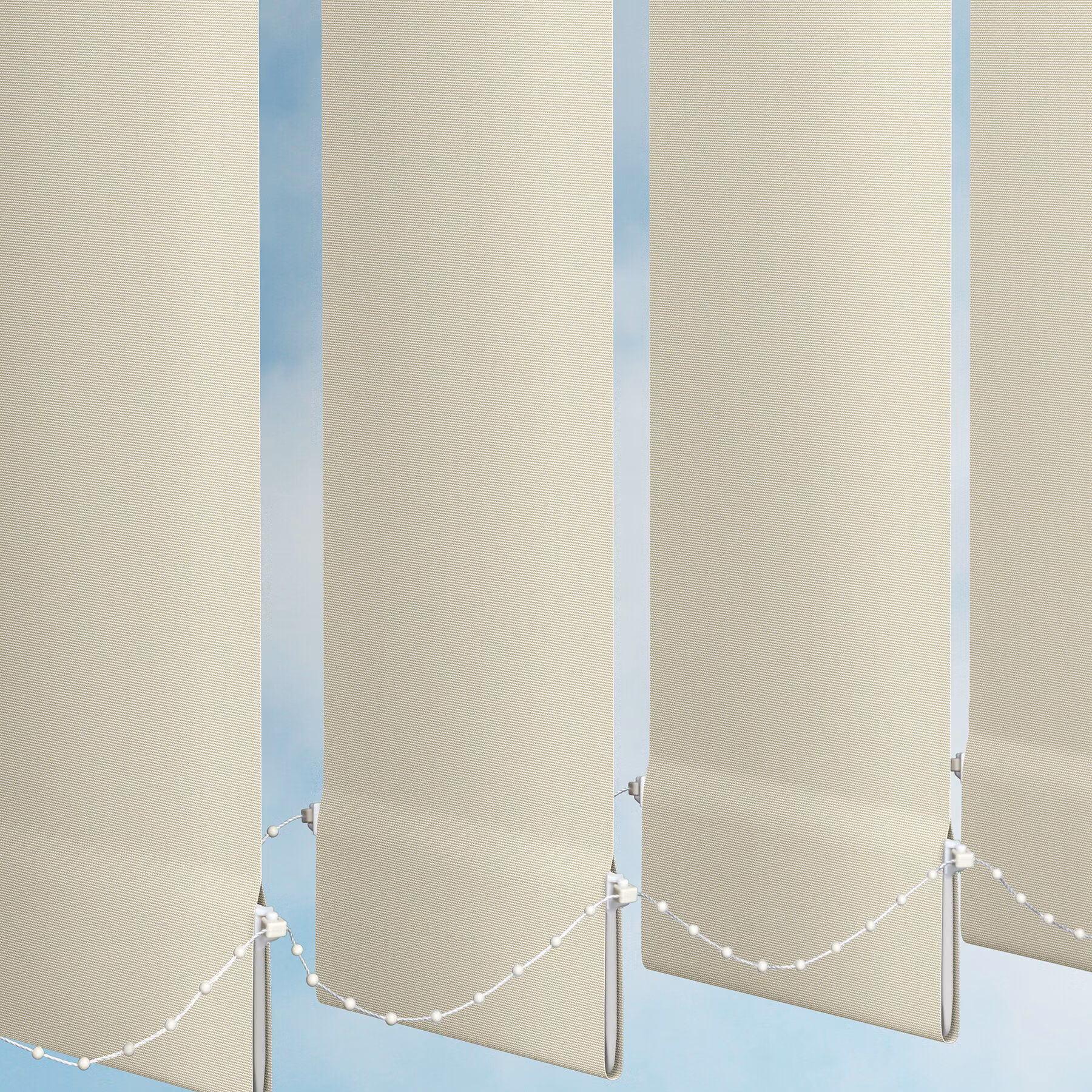 Vertical Blind - Glacier Alabaster