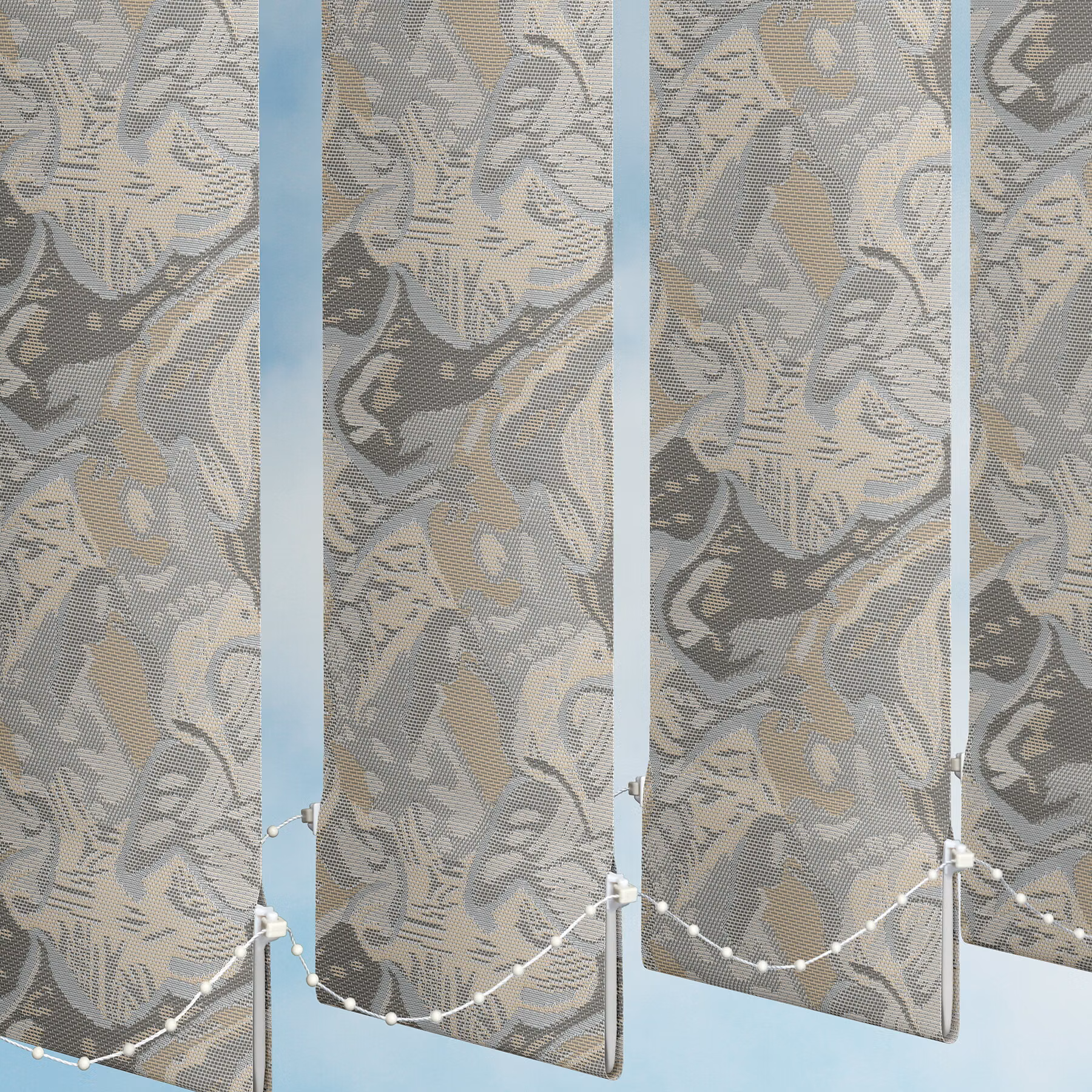 127mm Vertical Blind - Mosaic Grey